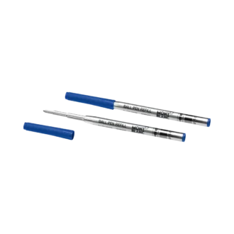 2 recambios para bolígrafo, azul real – fino