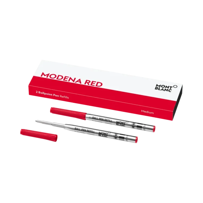 2 recambios para bolígrafo, Modena Red – Medio 2 recambios para bolígrafo, Modena Red – Medio
