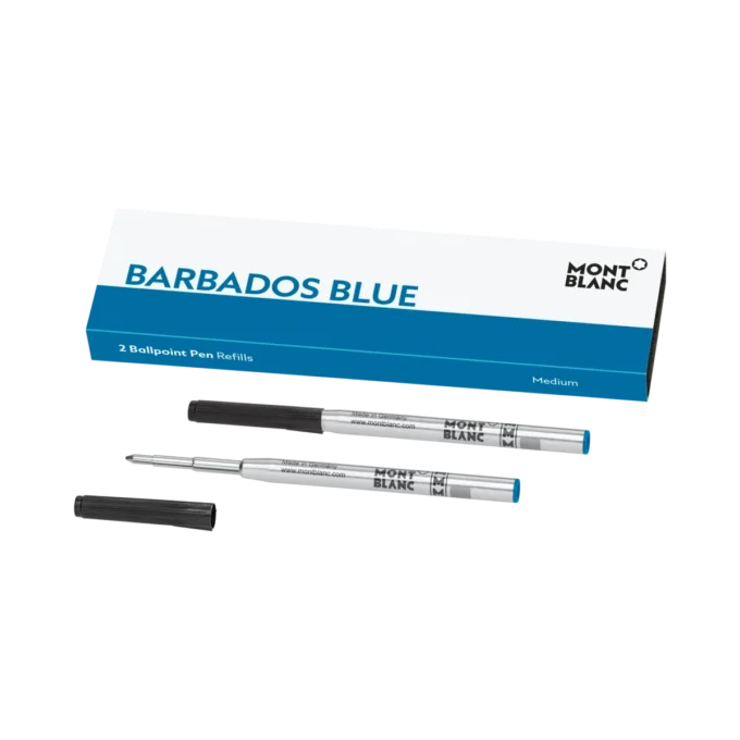 2 recambios para bolígrafos, azul Barbados – Mediano
