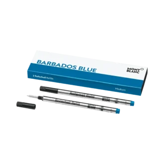 2 recambios para bolígrafos roller, azul Barbados – Medio