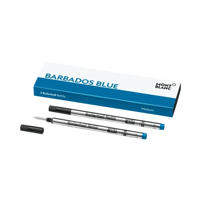 2 recambios para bolígrafos roller, azul Barbados – Medio 2 recambios para bolígrafos roller, azul Barbados – Medio