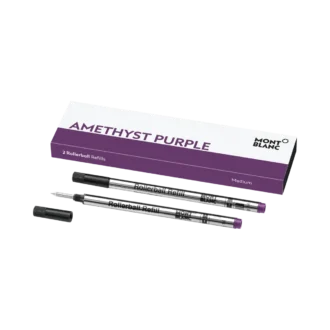 2 recambios Rollerball, Amatista Púrpura – Medio