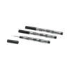 3 recambios Rollerball Small, negro misterioso – Medio