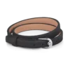 Brazalete con hebilla de herradura negra, tamaño ajustable
