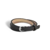 Brazalete con hebilla de herradura negra, tamaño ajustable