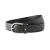 Cinturón de cuero gris de 35 mm con hebilla en forma de herradura Cinturón de cuero gris de 35 mm con hebilla en forma de herradura