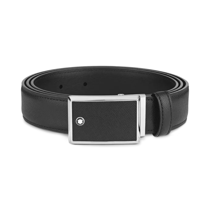 Cinturón de cuero negro de 30 mm Cinturón de cuero negro de 30 mm