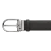 Cinturón de cuero negro de 35 mm con hebilla en forma de herradura Cinturón de cuero negro de 35 mm con hebilla en forma de herradura