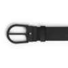 Cinturón de cuero negro de 35 mm con hebilla en forma de herradura Cinturón de cuero negro de 35 mm con hebilla en forma de herradura
