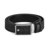 Cinturón reversible de 35 mm con placa de marquetería en piel Extreme Cinturón reversible de 35 mm con placa de marquetería en piel Extreme