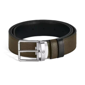 Cinturón reversible de 35 mm para el día a día en piel granulada