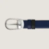 Cinturón reversible de cuero negro/azul tinta de 30 mm con hebilla en forma de herradura Cinturón reversible de cuero negro/azul tinta de 30 mm con hebilla en forma de herradura