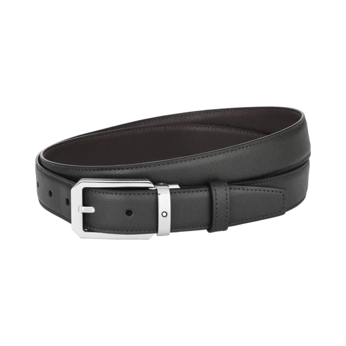 Cinturón reversible de cuero negro/marrón de 30 mm Cinturón reversible de cuero negro/marrón de 30 mm