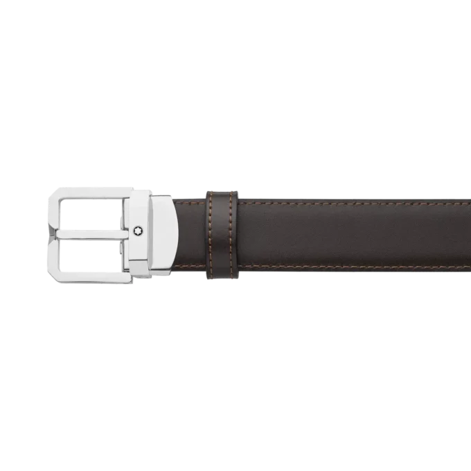 Cinturón reversible de cuero negro/marrón de 30 mm Cinturón reversible de cuero negro/marrón de 30 mm