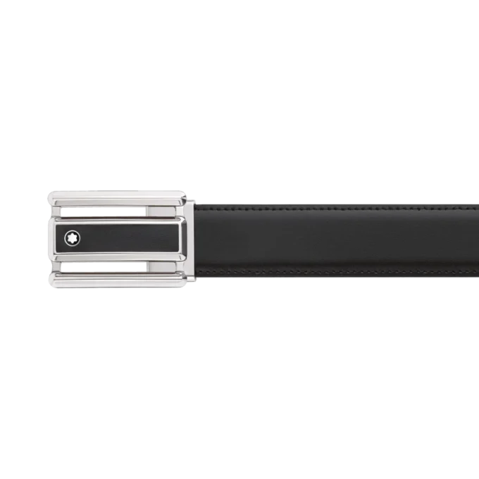 Cinturón reversible de cuero negro/marrón de 30 mm Cinturón reversible de cuero negro/marrón de 30 mm