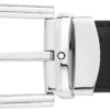 Cinturón reversible de piel con hebilla de herradura negra/marrón de 30 mm Cinturón reversible de piel con hebilla de herradura negra/marrón de 30 mm