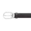 Cinturón reversible de piel con hebilla de herradura negra/marrón de 30 mm Cinturón reversible de piel con hebilla de herradura negra/marrón de 30 mm