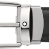 Cinturón reversible de piel con hebilla de herradura negra/marrón de 30 mm Cinturón reversible de piel con hebilla de herradura negra/marrón de 30 mm