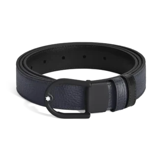 Cinturón reversible Horseshoe de 30 mm en piel granulada