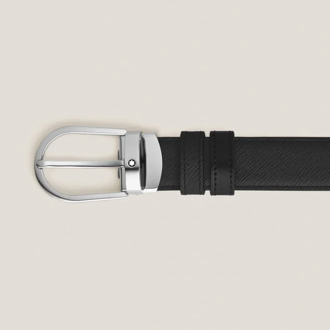Cinturón reversible Horseshoe de 30 mm en piel Sartorial Cinturón reversible Horseshoe de 30 mm en piel Sartorial
