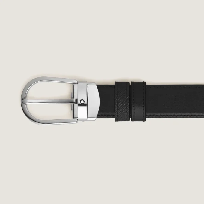 Cinturón reversible Horseshoe de 30 mm en piel Sartorial Cinturón reversible Horseshoe de 30 mm en piel Sartorial