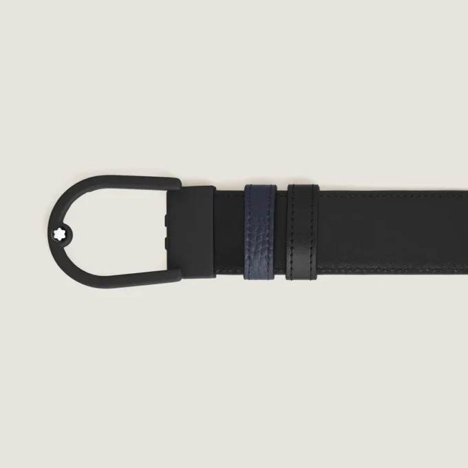 Cinturón reversible Horseshoe de 35 mm en piel granulada Cinturón reversible Horseshoe de 35 mm en piel granulada