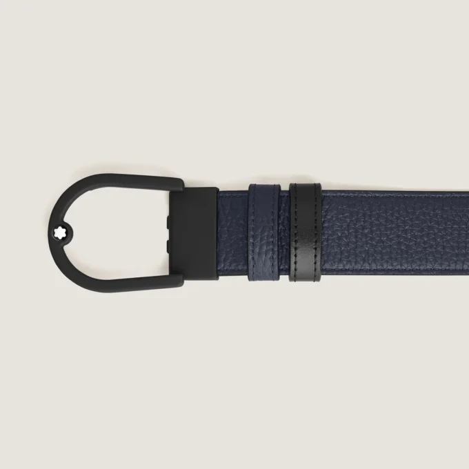 Cinturón reversible Horseshoe de 35 mm en piel granulada Cinturón reversible Horseshoe de 35 mm en piel granulada