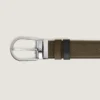 Cinturón reversible Horseshoe de 35 mm en piel granulada Cinturón reversible Horseshoe de 35 mm en piel granulada
