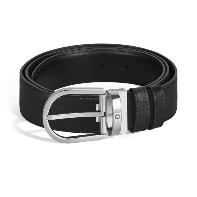Cinturón reversible Horseshoe de 35 mm en piel Sartorial Cinturón reversible Horseshoe de 35 mm en piel Sartorial