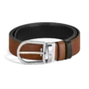 Cinturón reversible Horseshoe de 35 mm en piel Sartorial Cinturón reversible Horseshoe de 35 mm en piel Sartorial