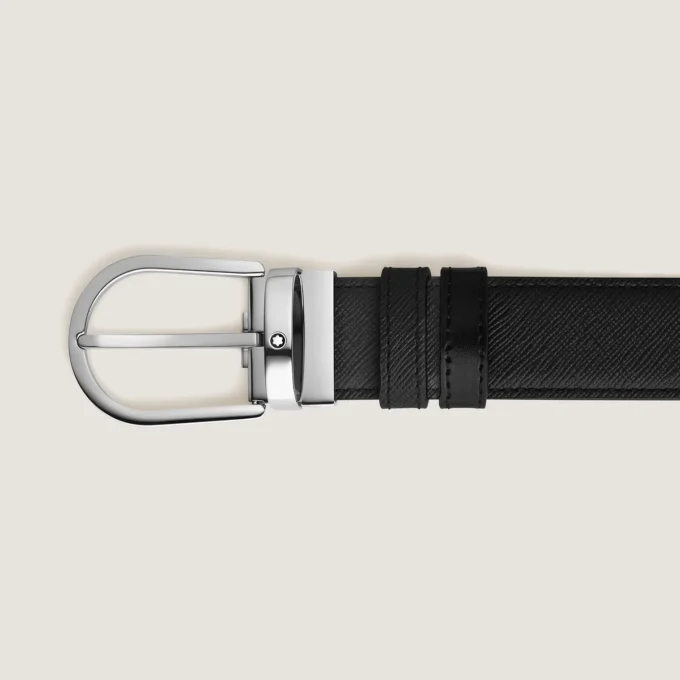 Cinturón reversible Horseshoe de 35 mm en piel Sartorial Cinturón reversible Horseshoe de 35 mm en piel Sartorial