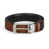 Cinturón reversible rectangular de 30 mm en piel Sartorial Cinturón reversible rectangular de 30 mm en piel Sartorial