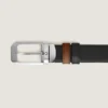 Cinturón reversible rectangular de 30 mm en piel Sartorial Cinturón reversible rectangular de 30 mm en piel Sartorial