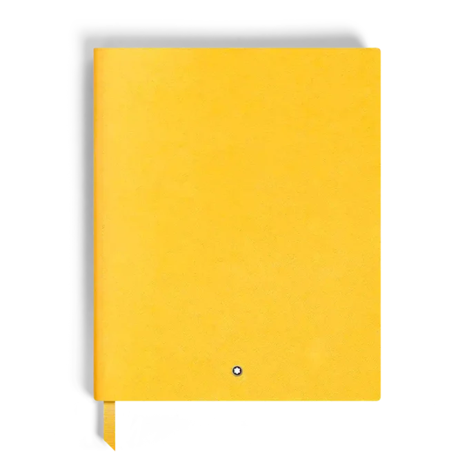 Cuaderno grande, piel Saffiano, amarillo Modena – Páginas rayadas Cuaderno grande, piel Saffiano, amarillo Modena – Páginas rayadas