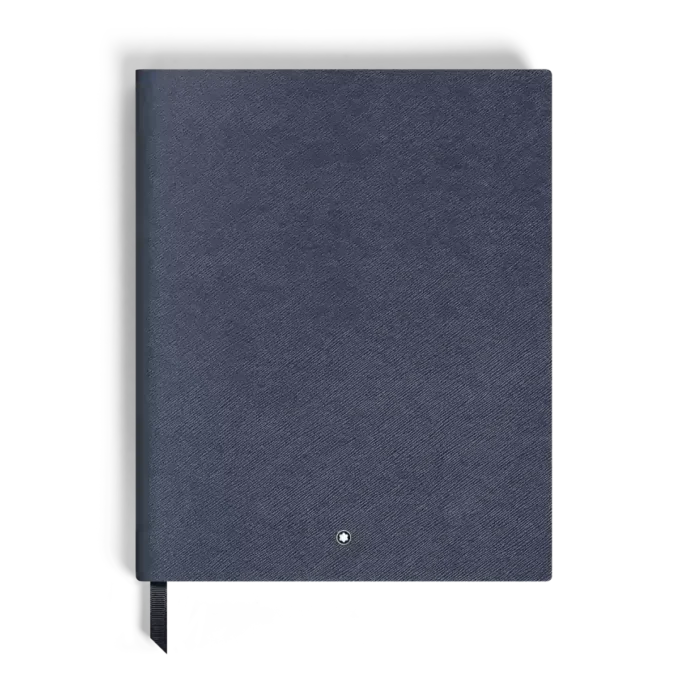 Cuaderno grande, piel Saffiano, azul – Páginas rayadas Cuaderno grande, piel Saffiano, azul – Páginas rayadas