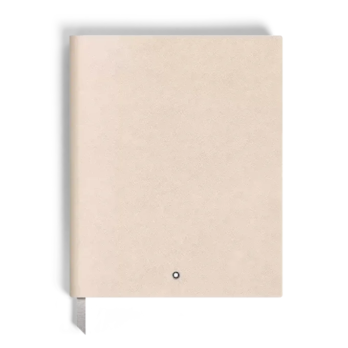 Cuaderno grande, piel Saffiano, beige nublado – Páginas rayadas Cuaderno grande, piel Saffiano, beige nublado – Páginas rayadas