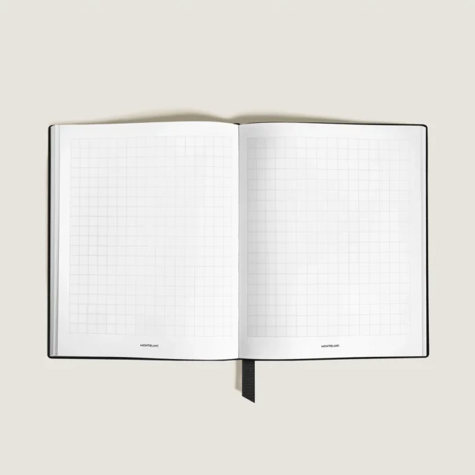 Cuaderno grande, piel Saffiano, negro – Páginas cuadriculadas Cuaderno grande, piel Saffiano, negro – Páginas cuadriculadas