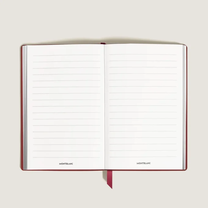 Cuaderno grande, piel Saffiano, rojo – Páginas rayadas Cuaderno grande, piel Saffiano, rojo – Páginas rayadas