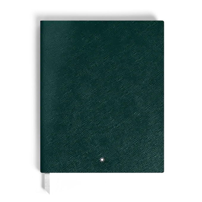 Cuaderno grande, piel Saffiano, verde británico – Páginas rayadas Cuaderno grande, piel Saffiano, verde británico – Páginas rayadas