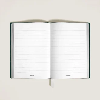 Cuaderno mediano en piel Corteccia, páginas rayadas