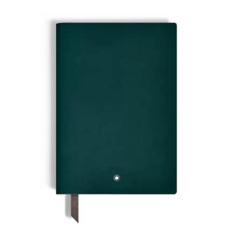 Cuaderno mediano en piel suave, páginas rayadas