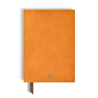 Cuaderno mediano en piel suave, páginas rayadas