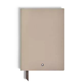Cuaderno mediano en piel suave, páginas rayadas