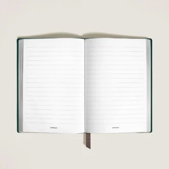 Cuaderno mediano en piel suave, páginas rayadas