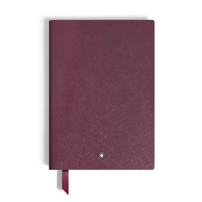 Cuaderno mediano, piel cassis, burdeos, páginas rayadas Cuaderno mediano, piel cassis, burdeos, páginas rayadas