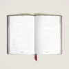 Cuaderno mediano, piel cassis, burdeos, páginas rayadas Cuaderno mediano, piel cassis, burdeos, páginas rayadas