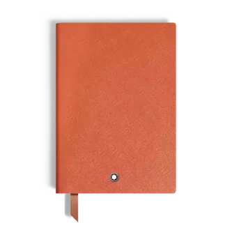 Cuaderno mediano, piel Cayenne, burdeos, páginas rayadas