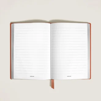 Cuaderno mediano, piel Cayenne, burdeos, páginas rayadas