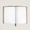 Cuaderno mediano, piel rojo ladrillo, rojo, páginas rayadas Cuaderno mediano, piel rojo ladrillo, rojo, páginas rayadas