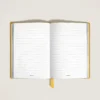 Cuaderno mediano, piel Saffiano, amarillo Modena – Páginas rayadas Cuaderno mediano, piel Saffiano, amarillo Modena – Páginas rayadas